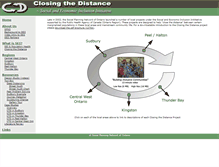 Tablet Screenshot of closingthedistance.spno.ca